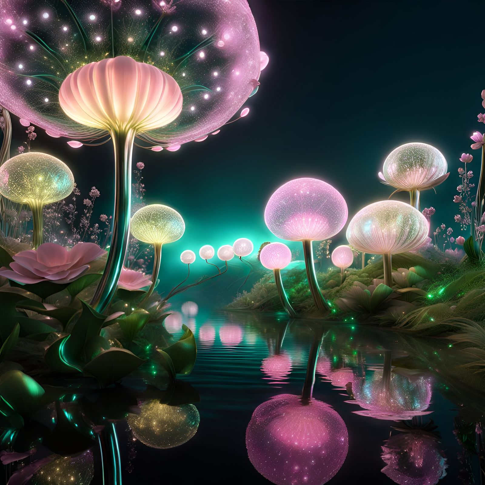 Bioluminescent fantasy world 2