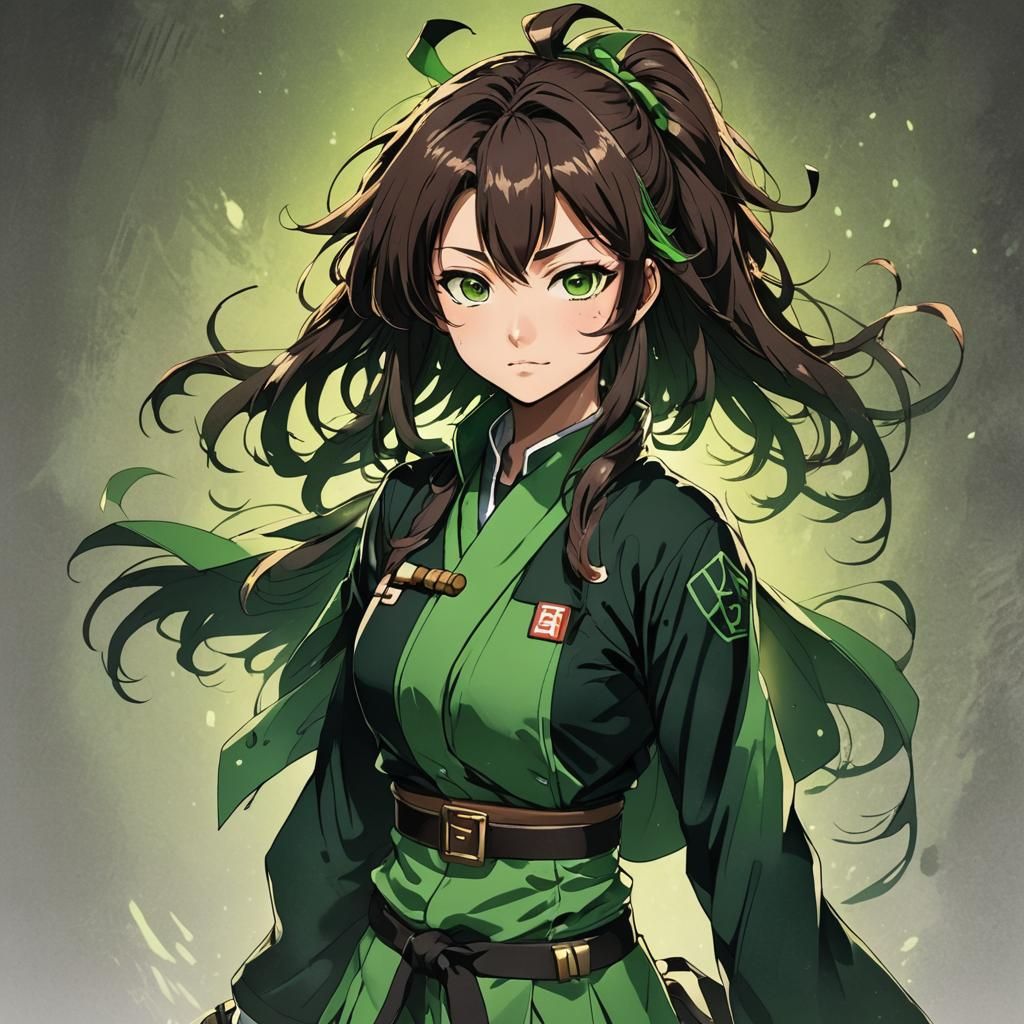 Tanjiro's Sister in Demon Slayer Corps Uniform