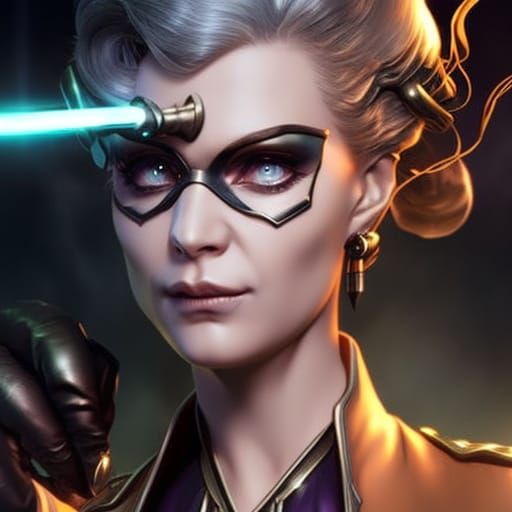 Steampunk Mad Scientist in Hyperdetailed Laboratory