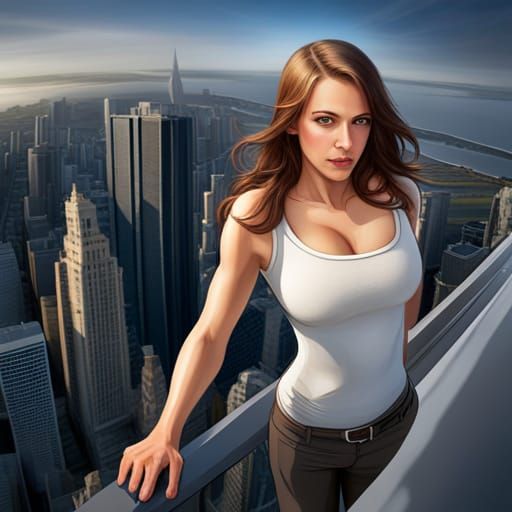 AI Generated Image of a Giantess