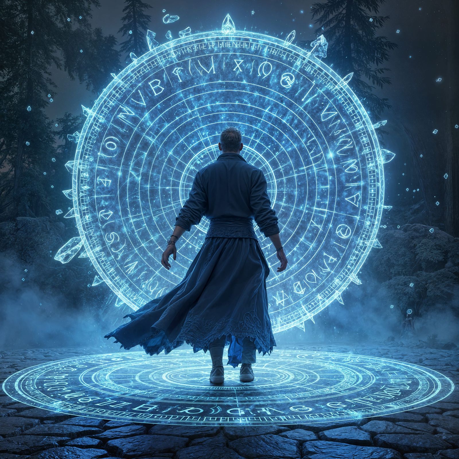 Epic Rune Archmage in Starlit Circle of Power