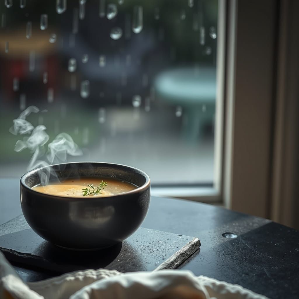 Cozy Plomeek Soup in Summer Rain