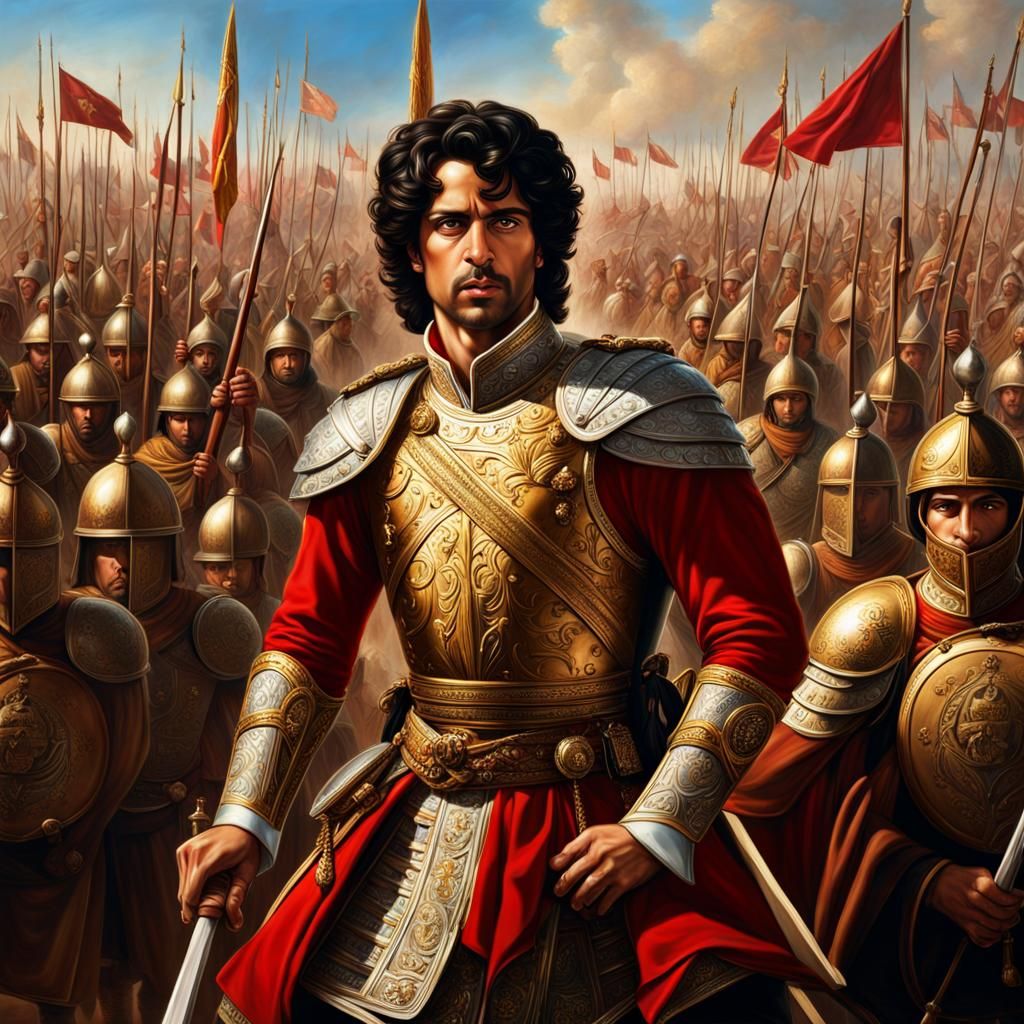 Sultan Baybars leads the mighty Mamluk force