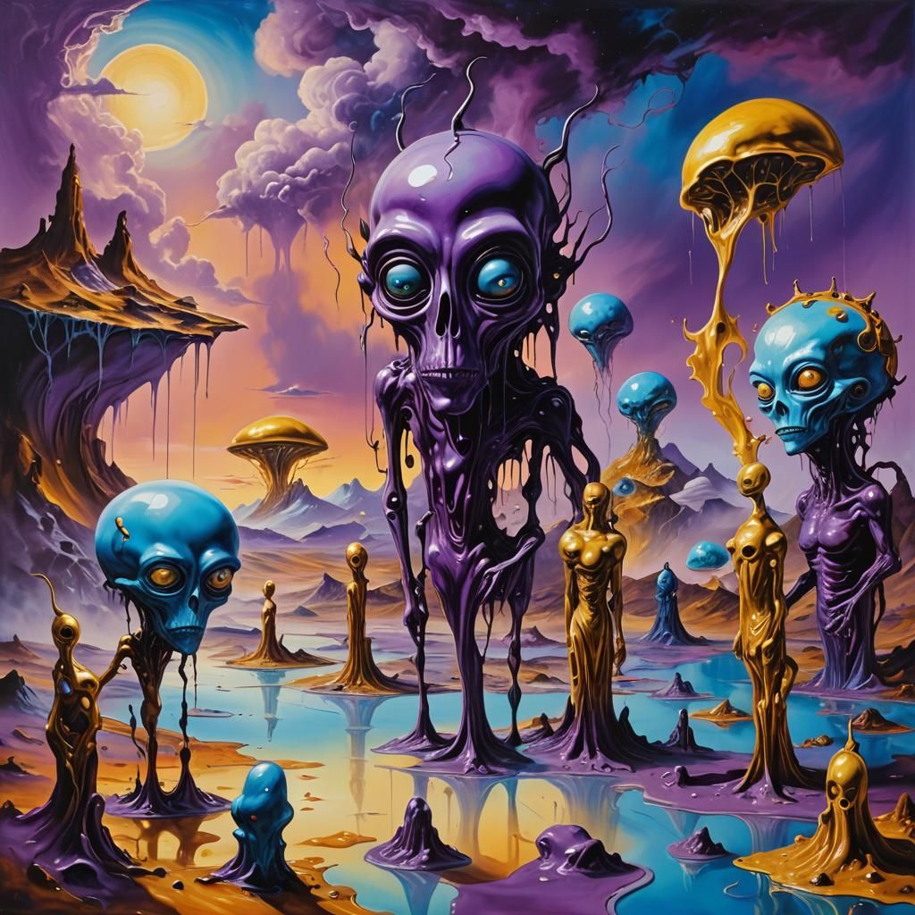 The Juisa Hoo in a Dreamlike State: A Surreal Oil Painting