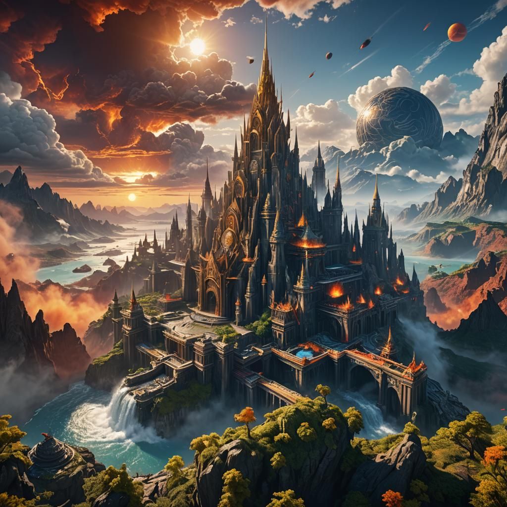 Empire Confronts Global Warming: Detailed Matte Painting