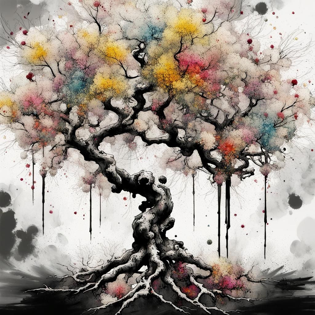 " Chinese Flowering of the Losu tree "