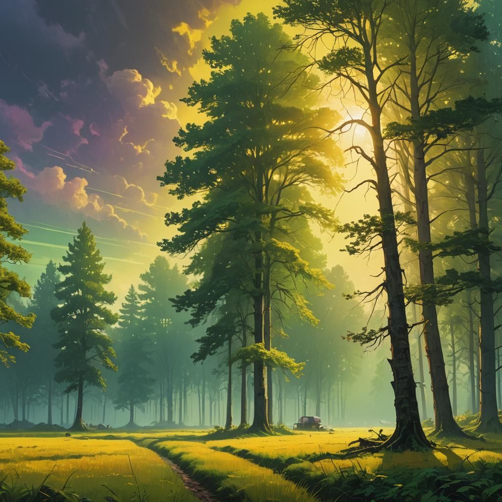 Brilliant Light Illuminates Fantasy Landscape in 8K