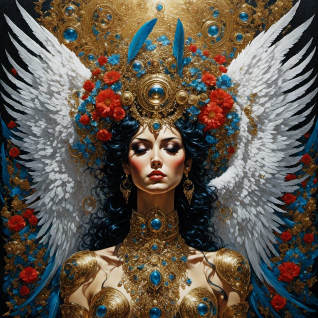 Ethereal Dream with Angel Feathers