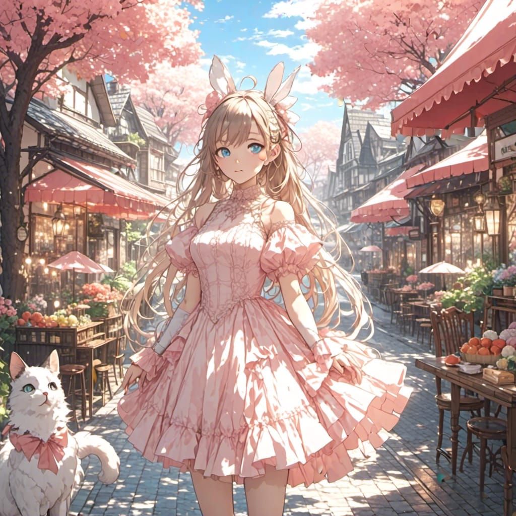 Anime Character Portrait in Animation Style