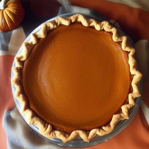 Delicious Pumpkin Pie Still Life