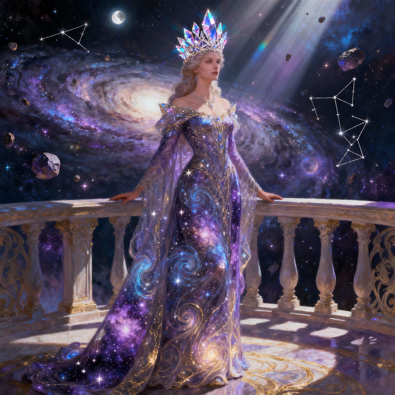Regal Queen in Celestial Palace, Crown of Moonlight