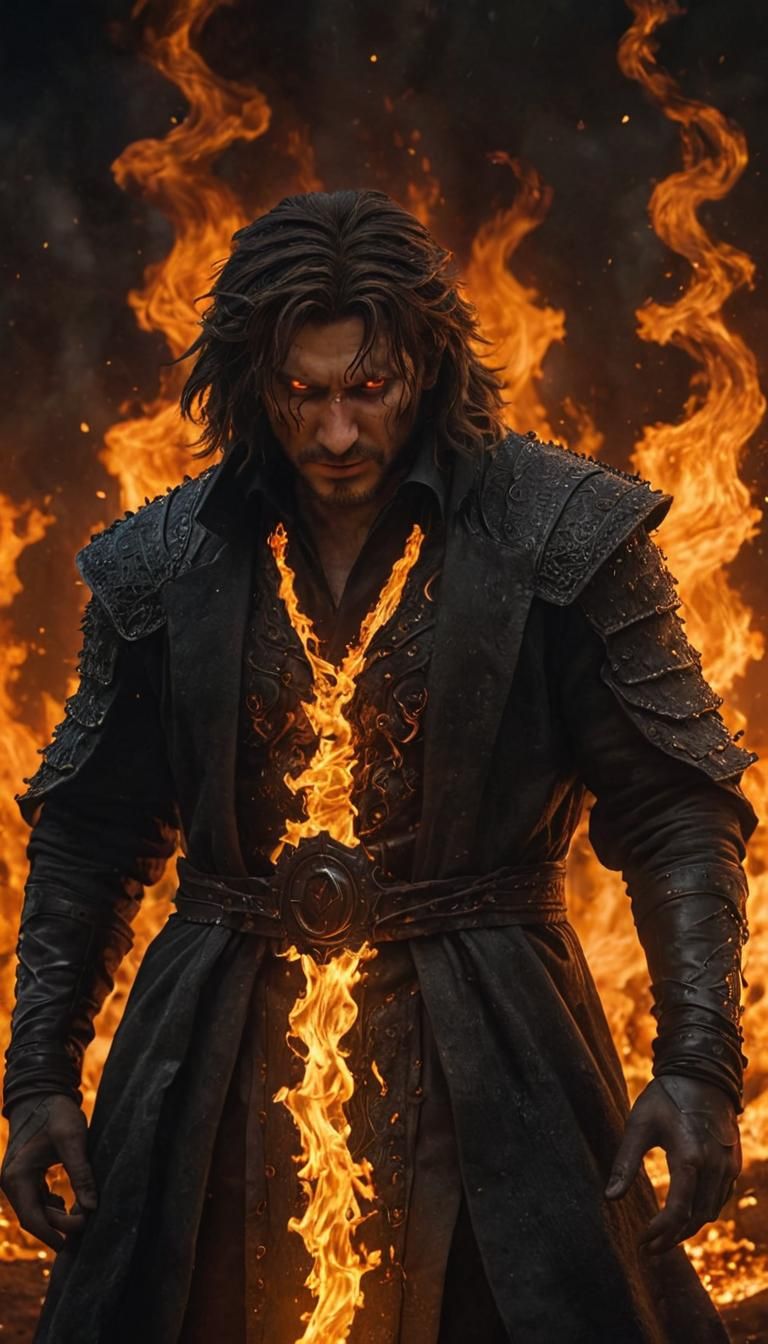 God of Fire Ignis on Burning Battlefield