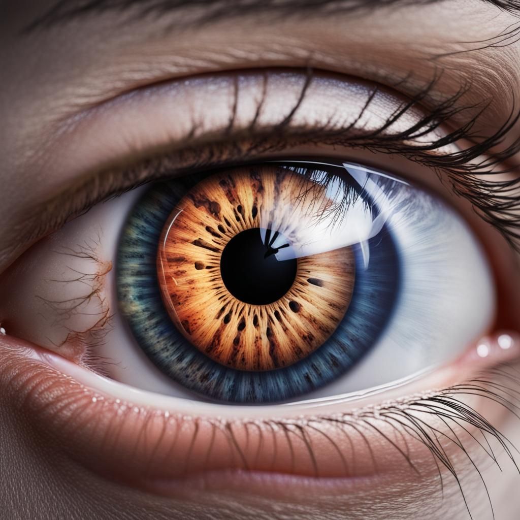 Eye Reflecting Death and Destruction