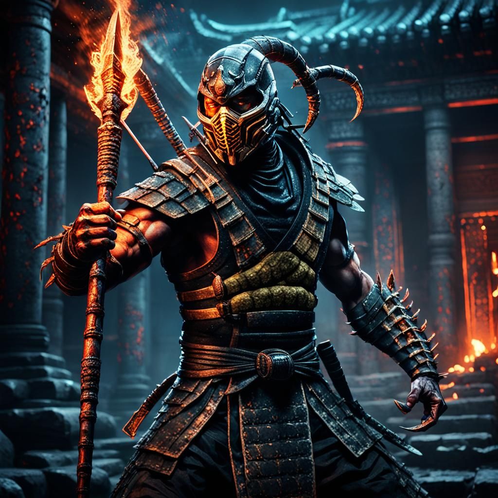 Hiroyuki Sanada as Cyberpunk Scorpion in Temple