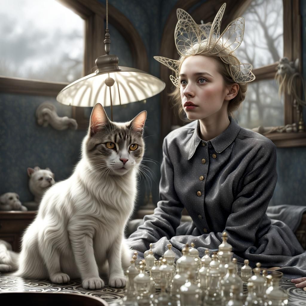 Alien Pets and People in Hyperrealistic Style