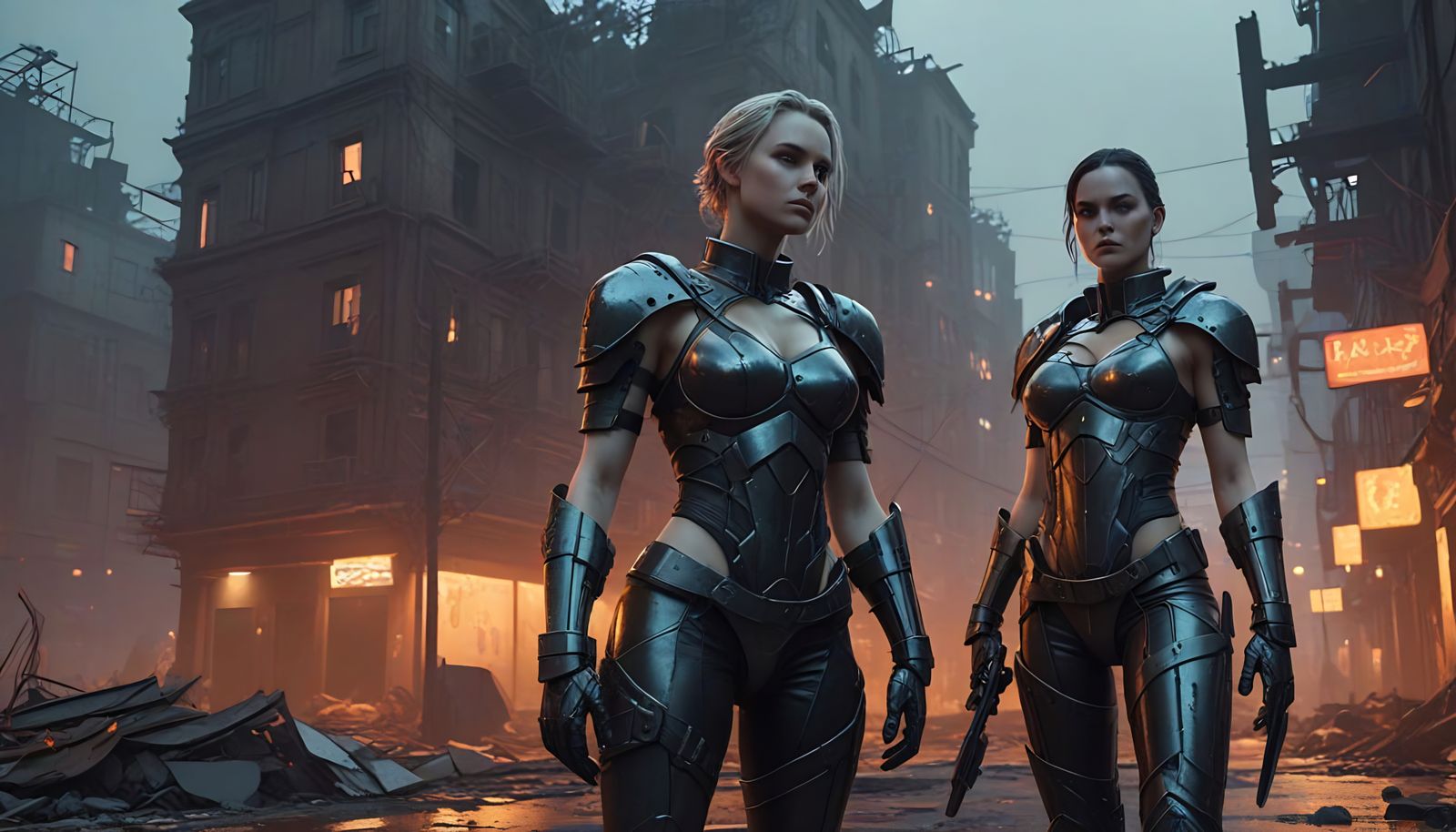 Goddesses Unleashed in Cyberpunk Apocalypse