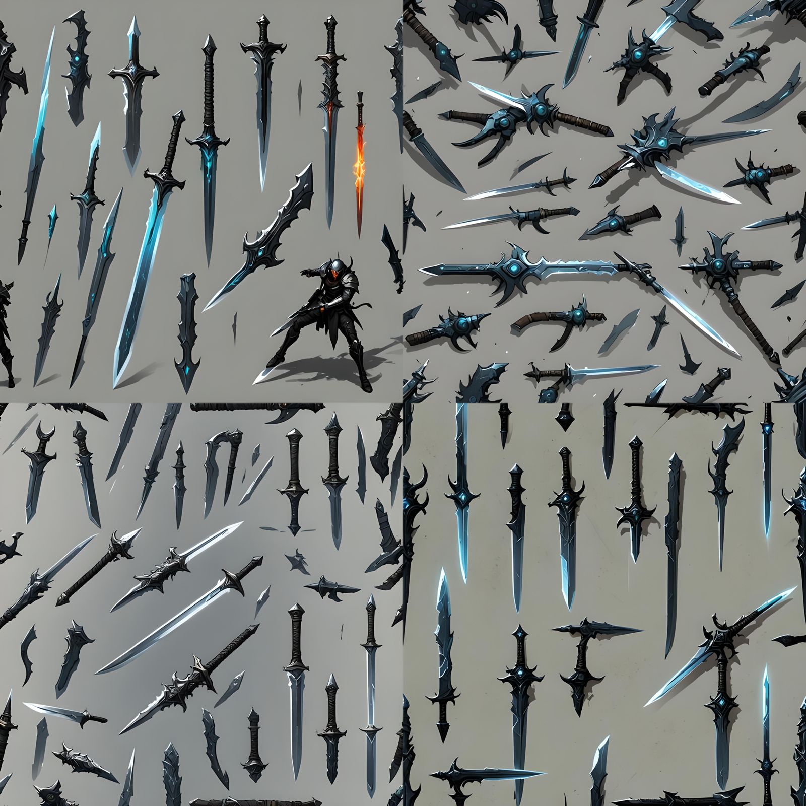 Futuristic Sword Concept Art for RPG