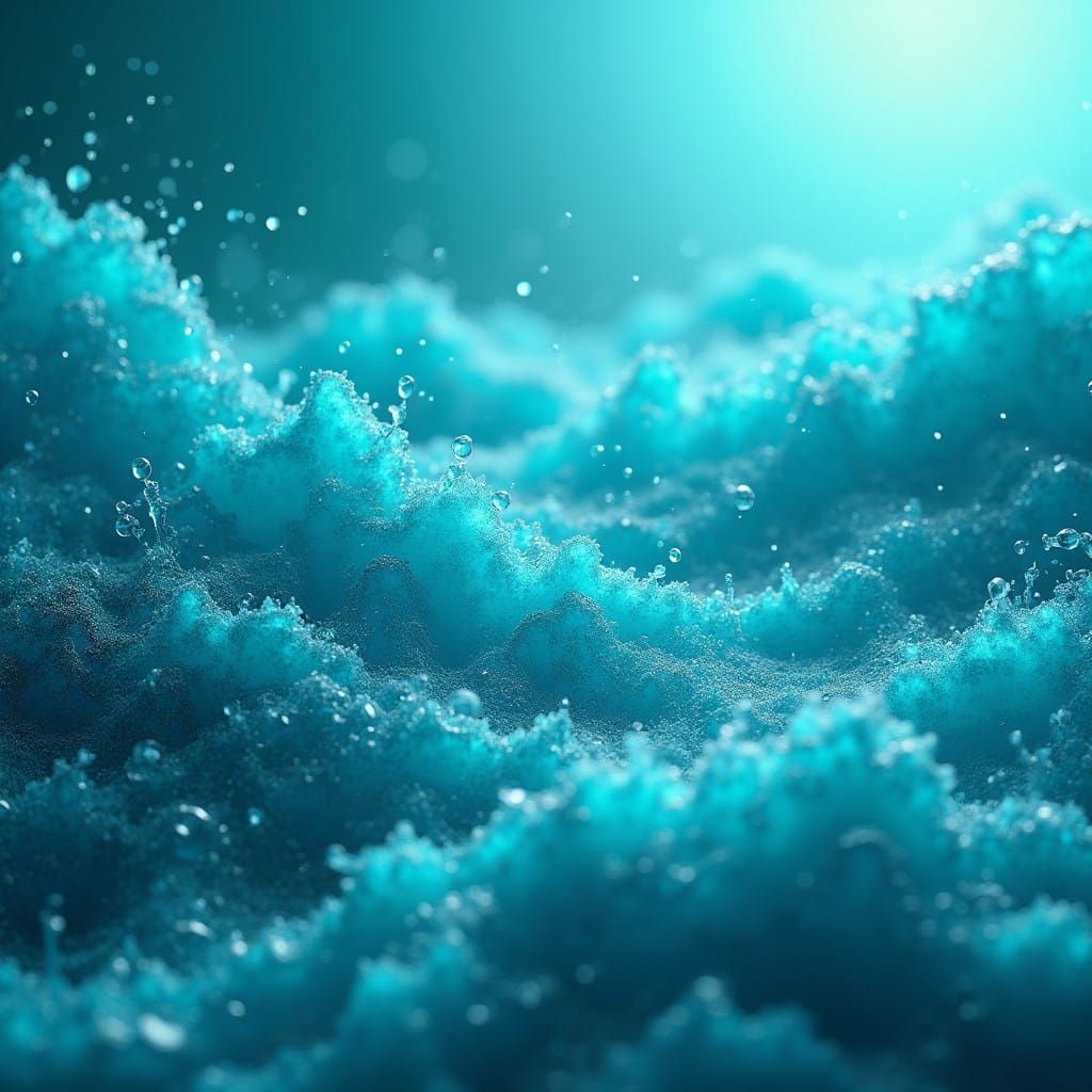 Turquoise Tapestry of Shimmering Hues