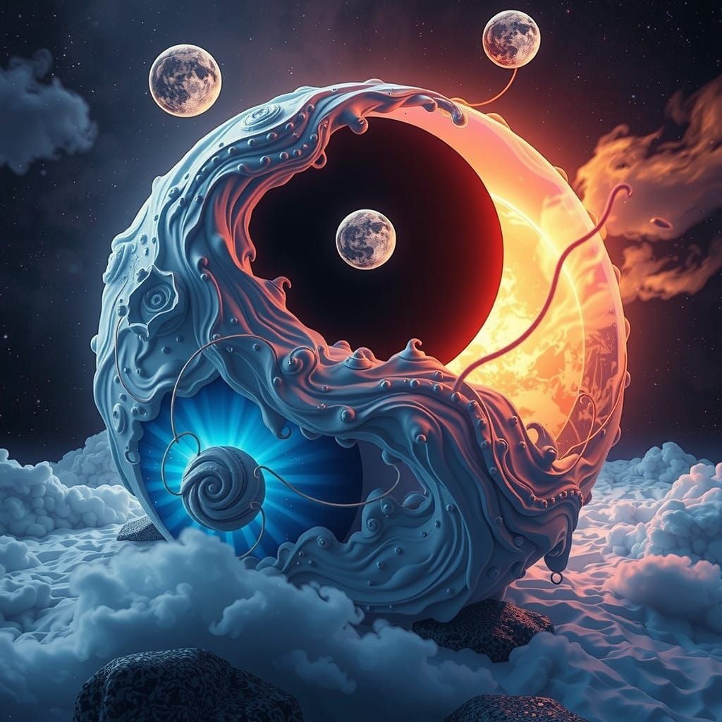 Surreal Harmony of Elements Unite