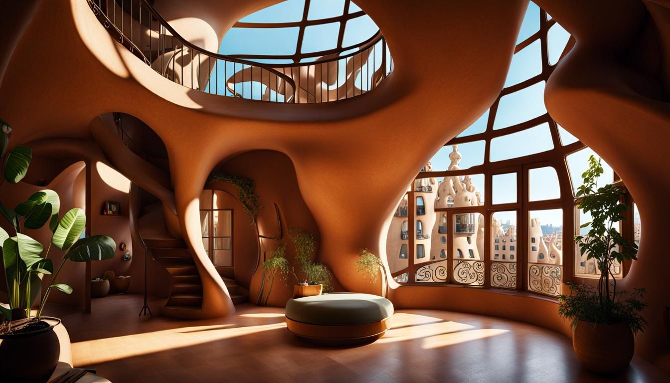Inside Gaudí's La Pedrera: A Digital Art Vision