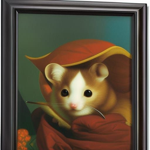 Geometric Mouse in Detailed 3D Render