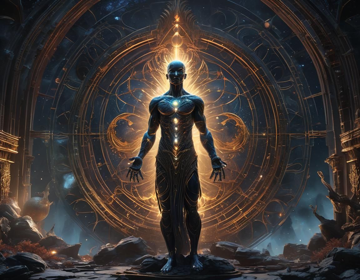 Astral Body Radiating Inner Light