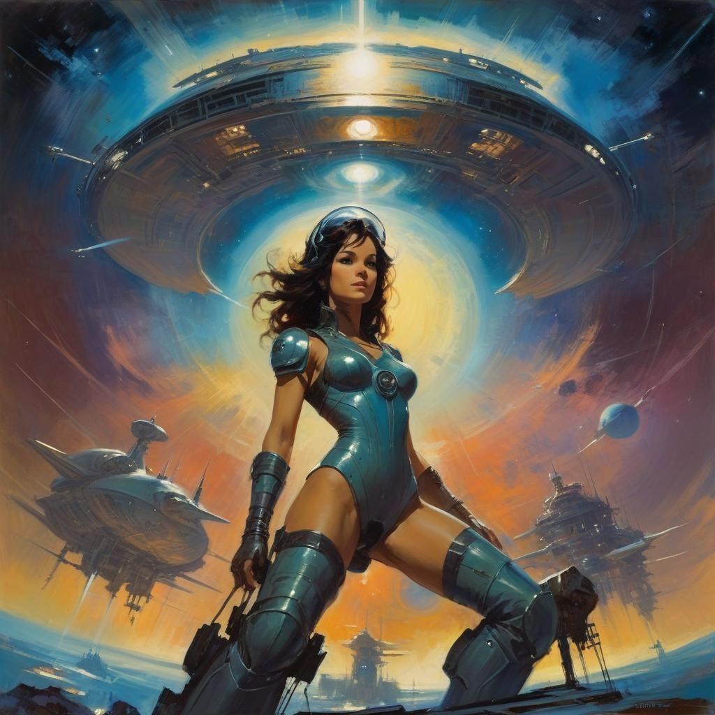 Retro Sci-Fi Album Cover Art: Deja Thoris of Mars