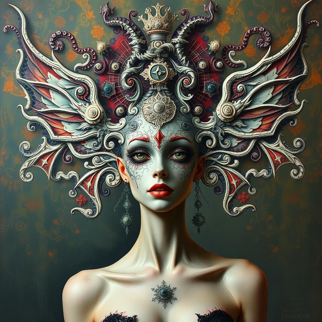 Macabre Fractal Art: Exotic Elegance and Surrealism