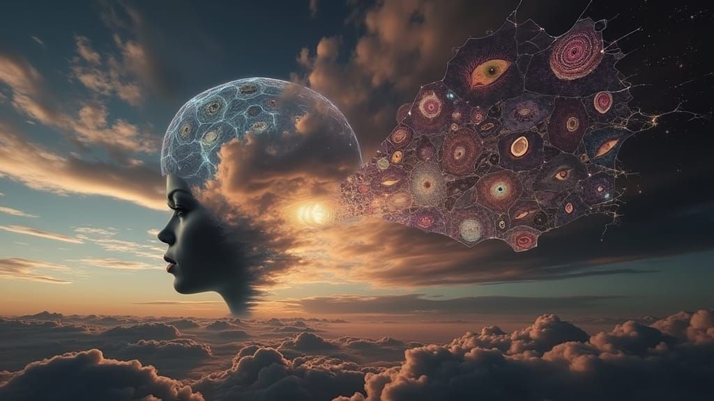 Götterdämmerung 3D broken jagged semiconductor wafer  coutur...