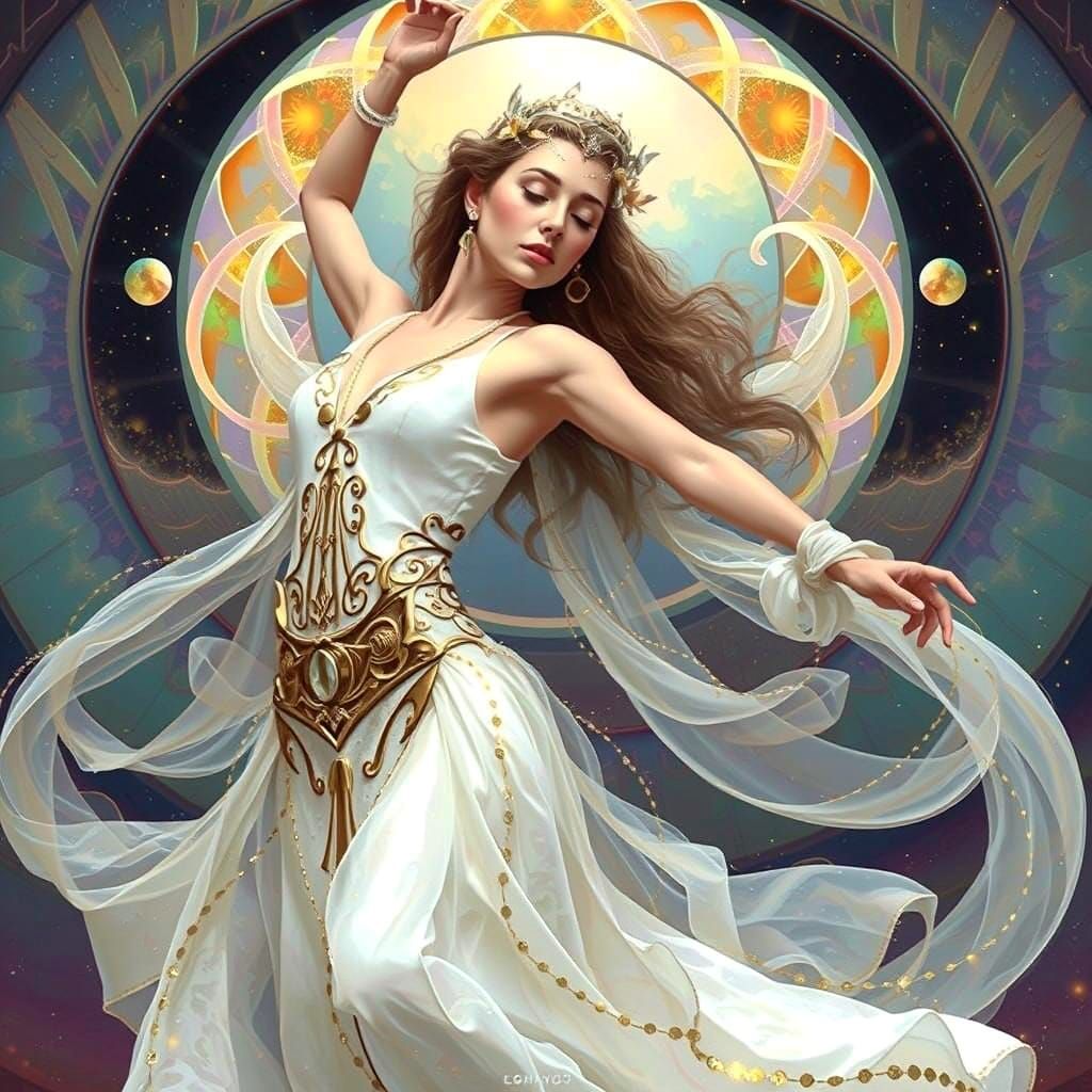 Luminous Nebula in Cosmic Vortex