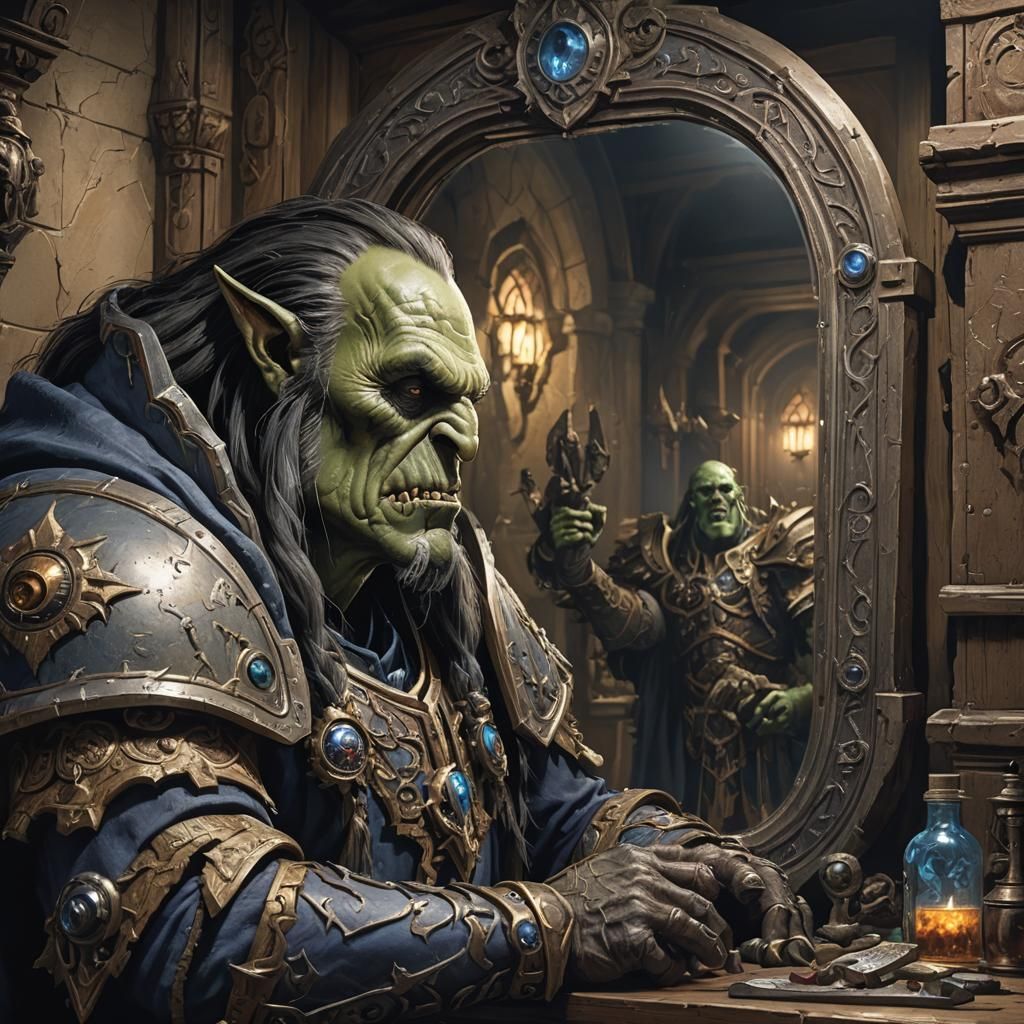 Sinister Undead Reflection Inspired by Greg Rutkowski