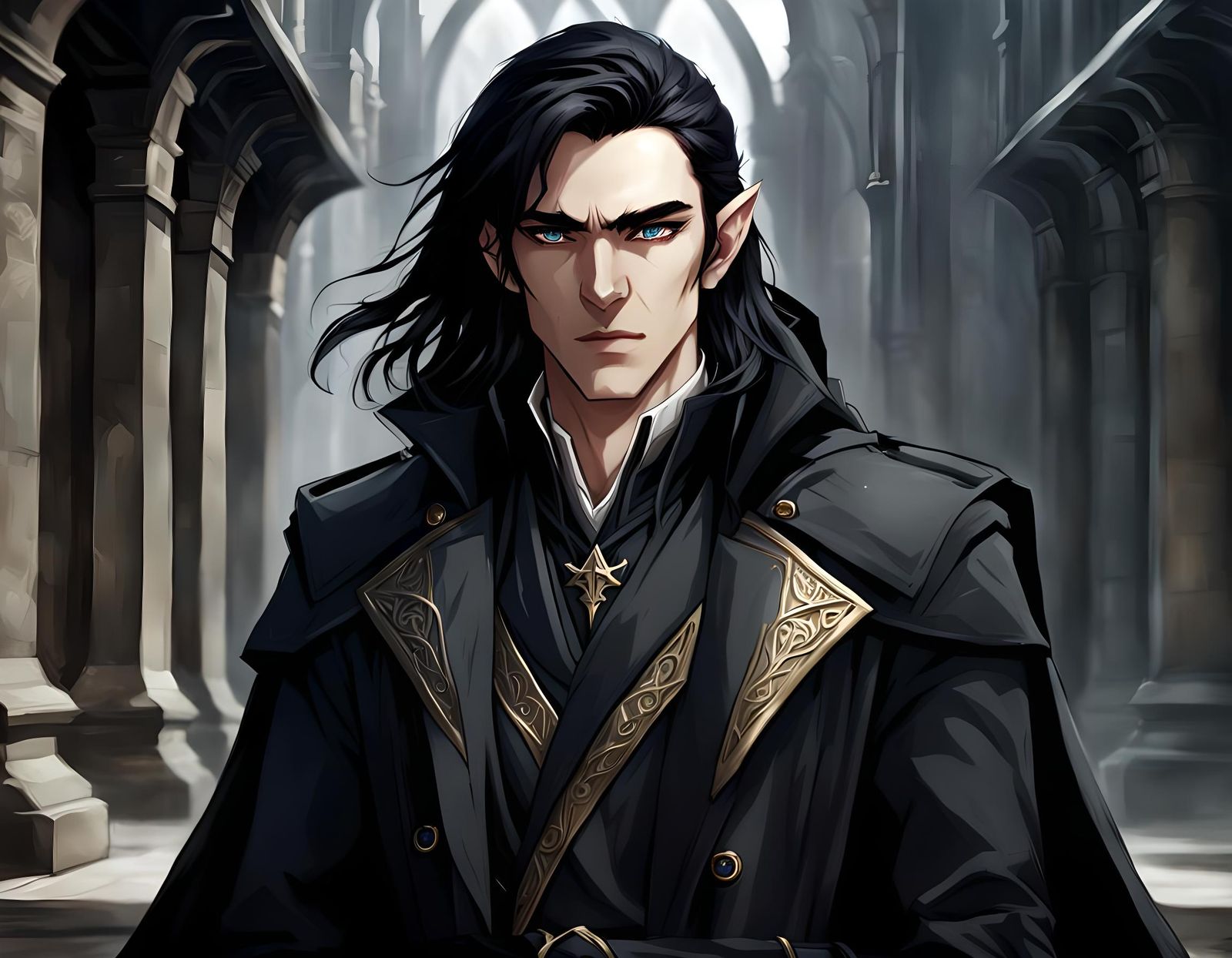 High Elf Teen Wizard Portrait