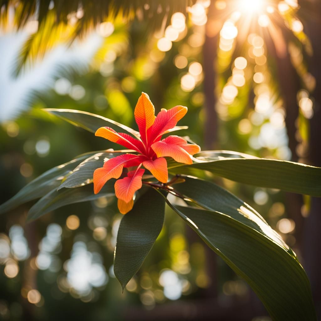 Stunning Tropical Flower in Natural Light