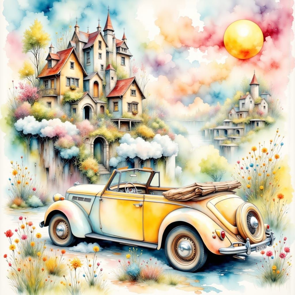 <lora:ENCHANTMENT:1.0> <lora:Dreamscapes:1.0> <lora:Ink Poet...