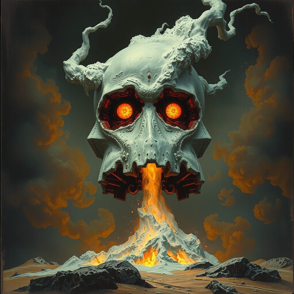 Oppenheimer: Father of the Atom Bomb, Intricate Illustration