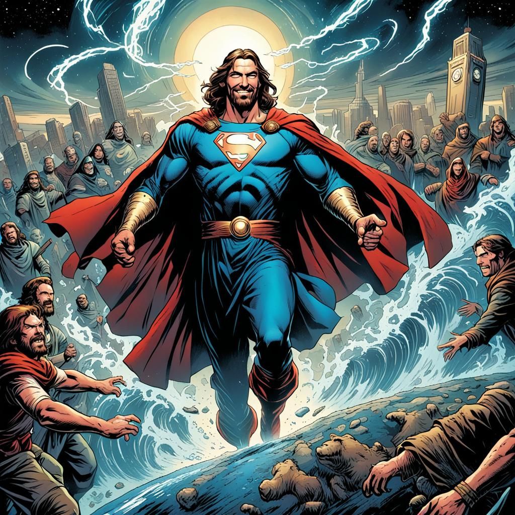 Jesus Christ Saves the World: Comic Book Art
