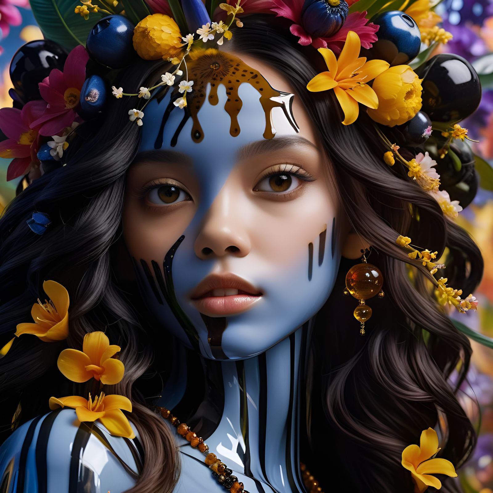 Her Hands Flew from Her Side