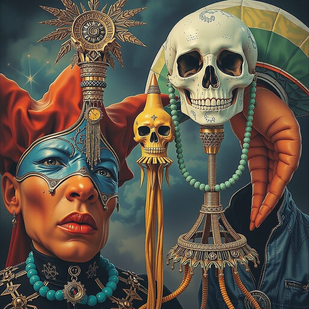 Geometric Organic Abstract in Hyperrealism