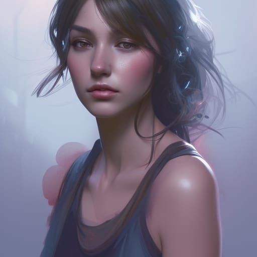 Detailed Portrait of a Beautiful Girl in Unreal Engine