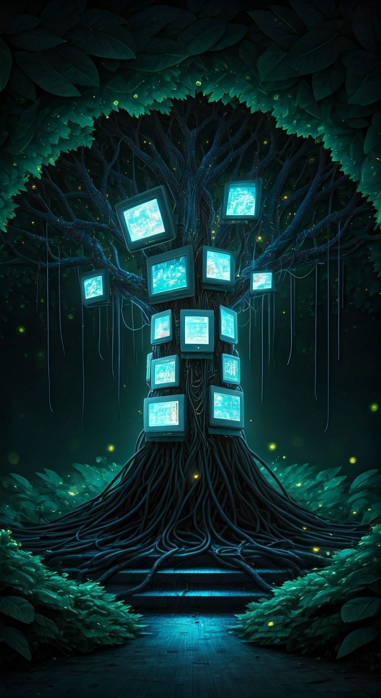 Whimsical Electronic Tree Growing Computers