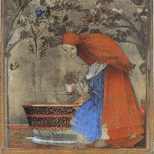 Abstract Rabbit Listening to Reason, Modern Art Style