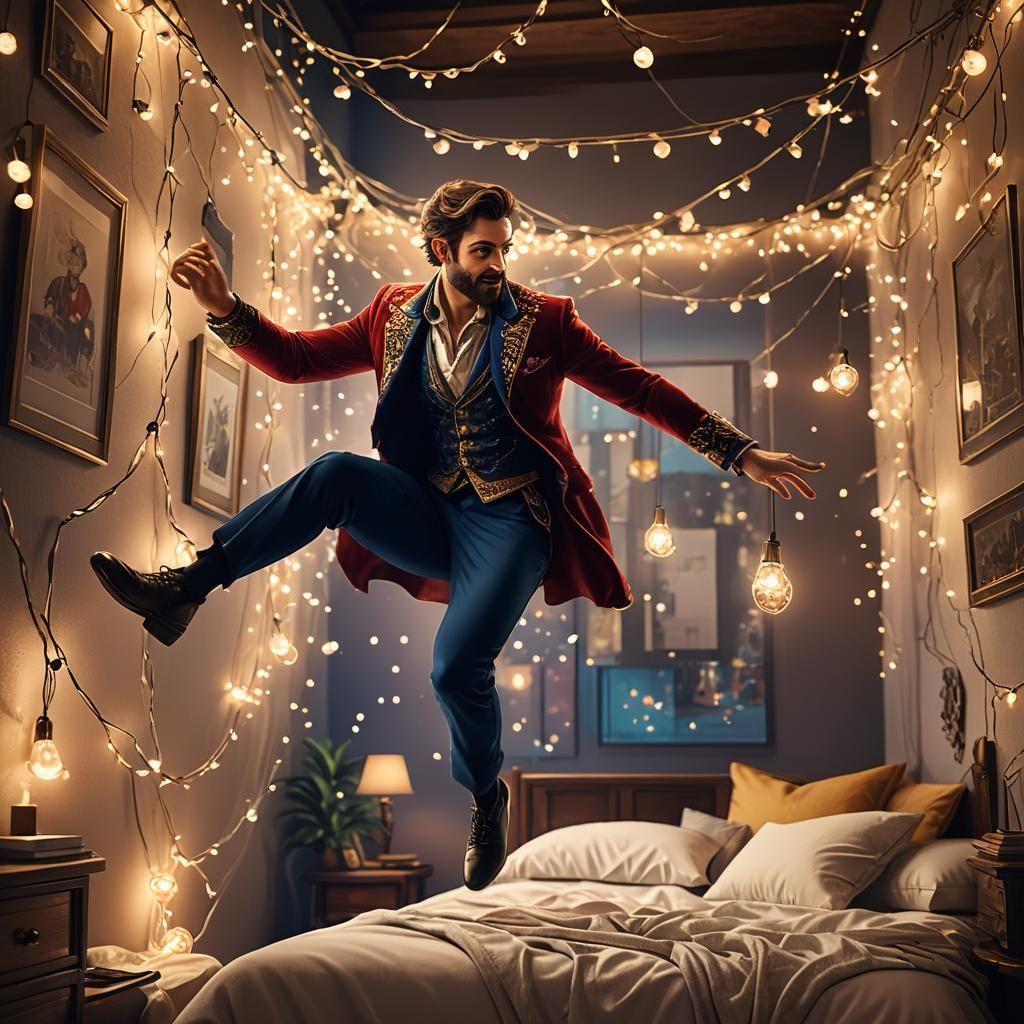 Husband Leaps into Bedroom: High Fantasy Concept Art