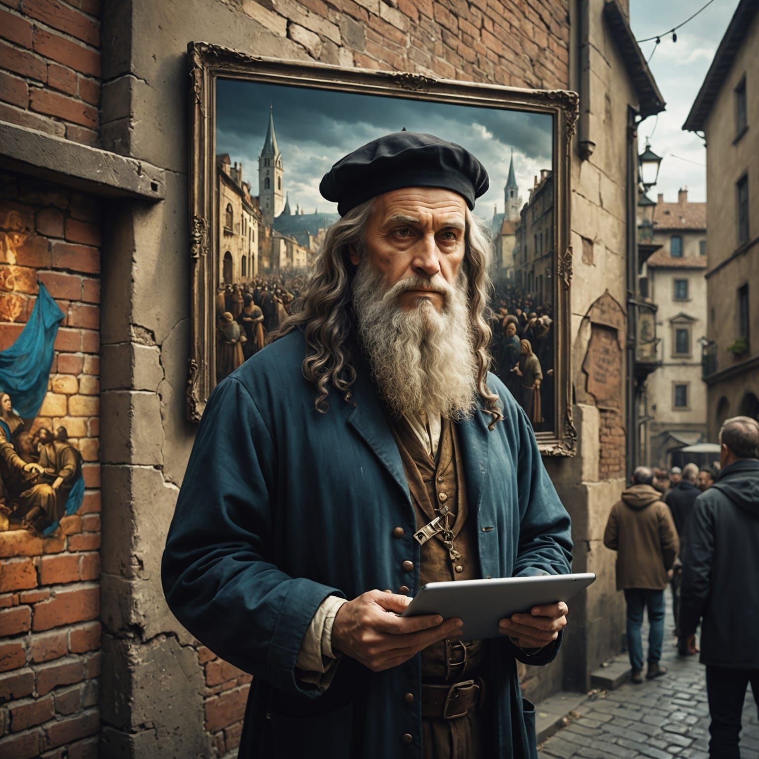 Renaissance Artist Creates Graffiti Art