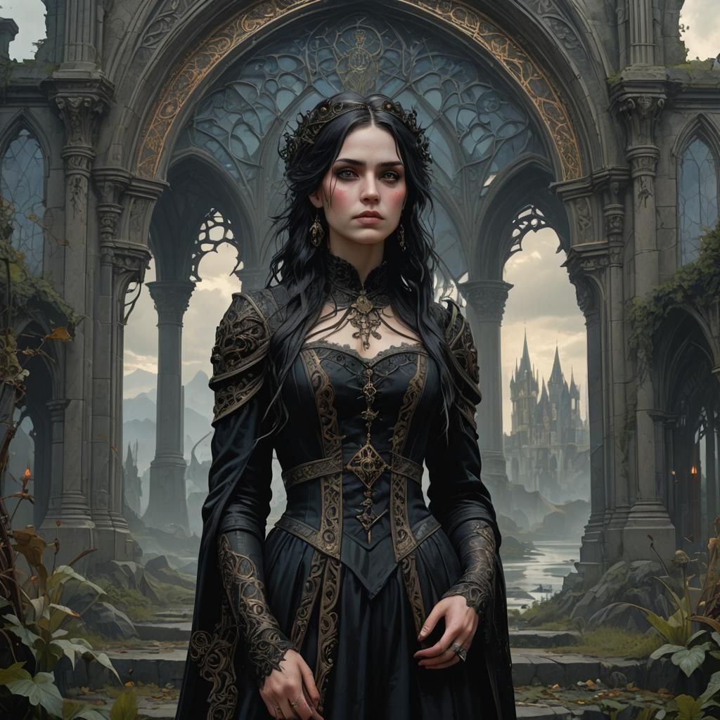 Goth girl Victorian Era Medieval era / 1800th century Gothic subculture Gothic look Gothic art music and movies