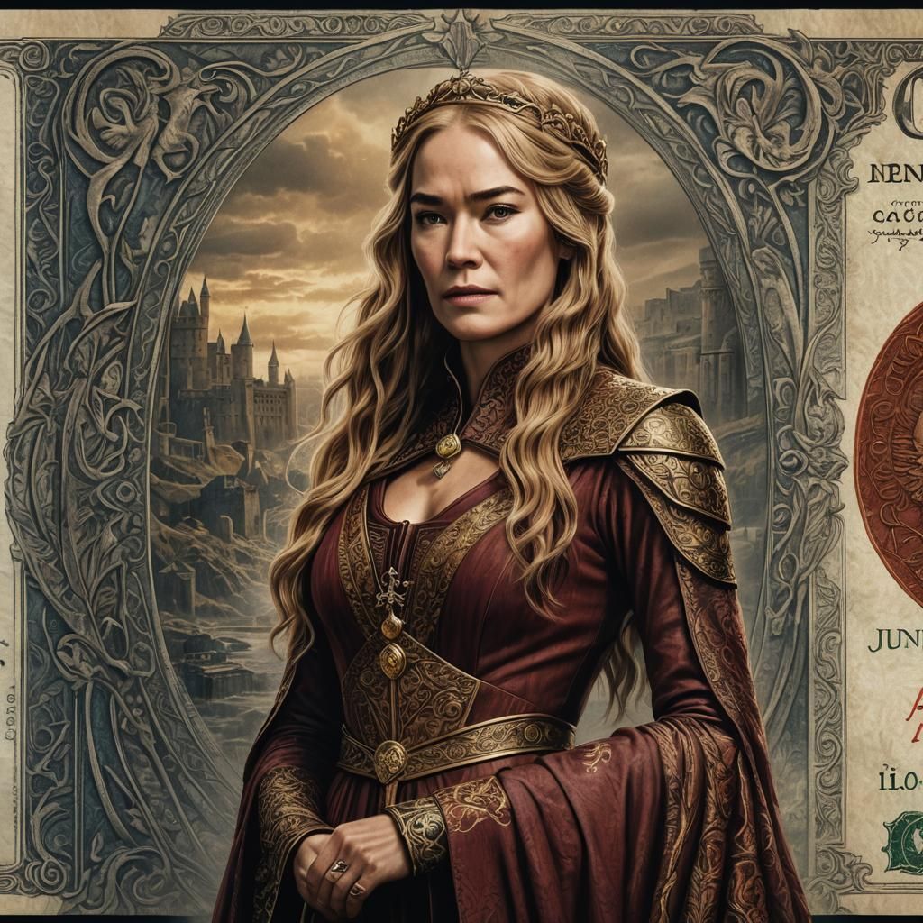 Lena Headey as Cersei Lannister Art Banknote