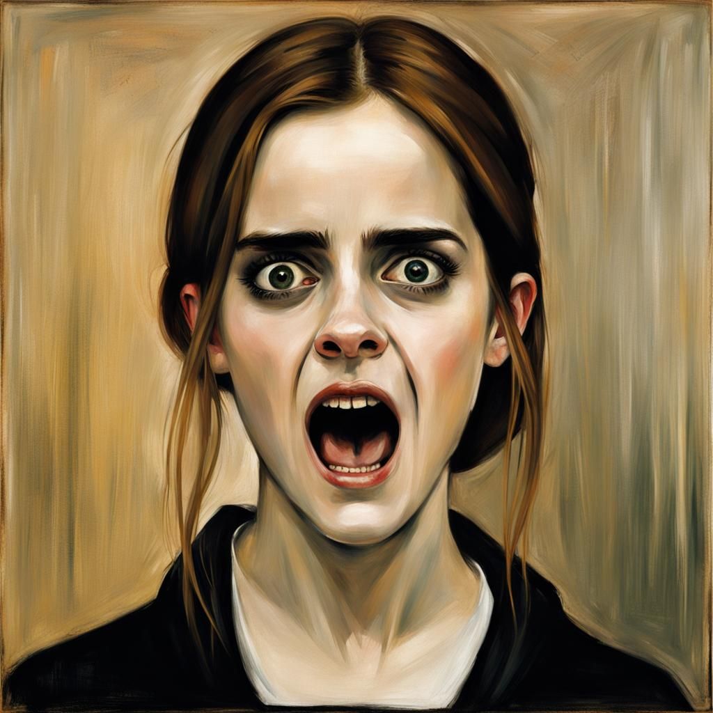 Emma Watson as The Scream: Expressionist Horror