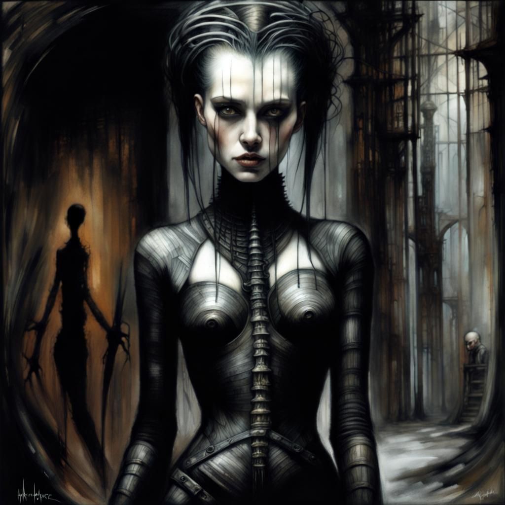 Gothic Horror Woman: A Fantasy Art Illustration