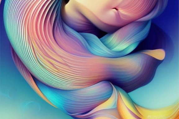 Pastel Fibonacci Swirls in Perfect Composition