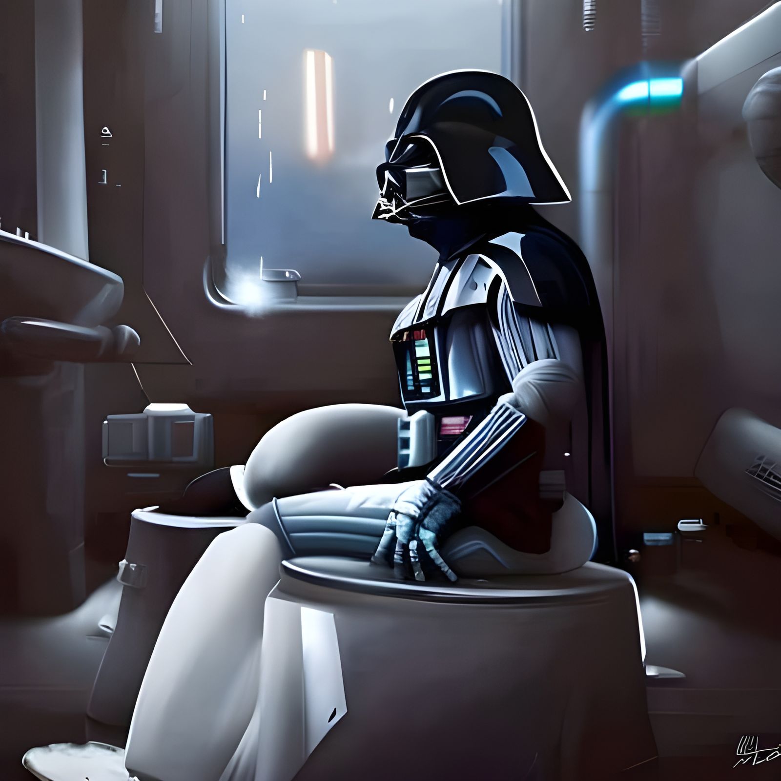 Darth Vader Takes a Big Space Dump