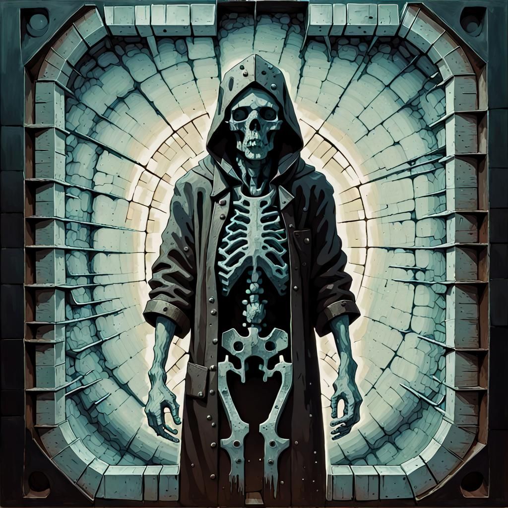 Necromonk Chemigram: Surreal Digital Art